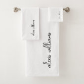 Monogramme de signature de script minimaliste blan (En situation)
