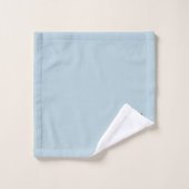 Monogramme de signature de script minimaliste bleu (Gant de toilette)