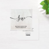 Monogramme de signature en bois blanc (Bureau)