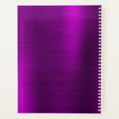 Monogramme de signature métallique Magenta Purple (Dos)