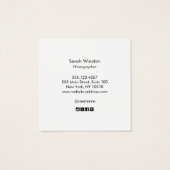 Monogramme de signature noire professionnelle (Dos)