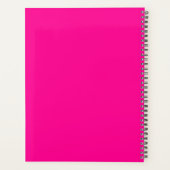 Monogramme de style moderne magenta noir et blanc (Dos)