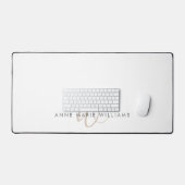 Monogramme de style moderne marron mocha (Clavier et souris)