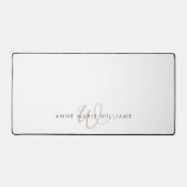 Monogramme de style moderne marron mocha (Recto)