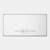 Monogramme de style moderne vert sauge (Recto)