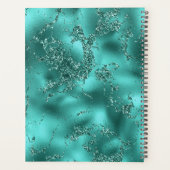 Monogramme de style turquoise pailleté marbre & bo (Dos)