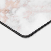 monogramme de texture rose-or et marbre blanc (Coin)