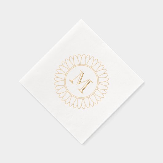 Monogramme de tournesol initial (Droite)