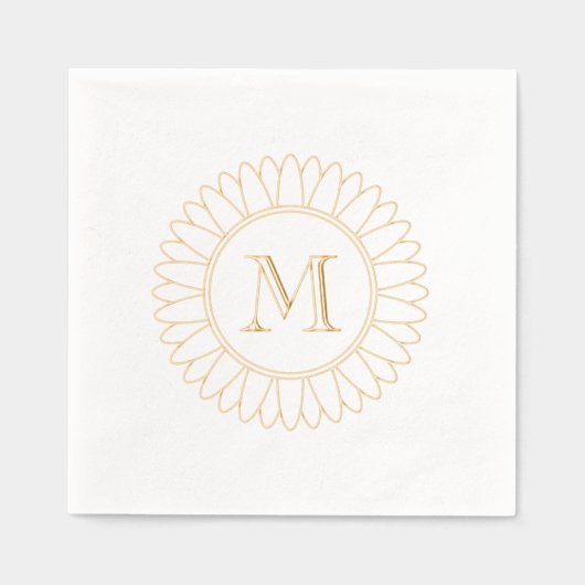 Monogramme de tournesol initial (Recto)