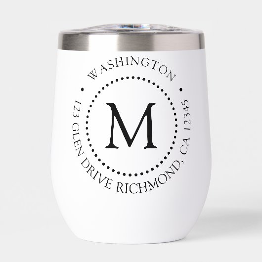 Monogramme de trame de point de marque personnalis (Avant)