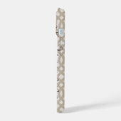 Monogramme de treillis beige rustique (Côté gauche)