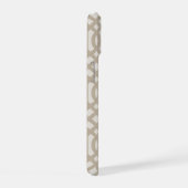 Monogramme de treillis beige rustique (Côté droit)