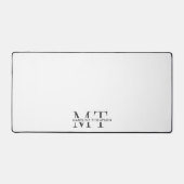 Monogramme de typographie moderne noir gris (Recto)
