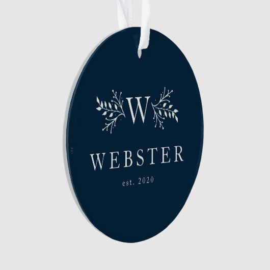 Monogramme de vacances rustique ornement photo mar (devant)