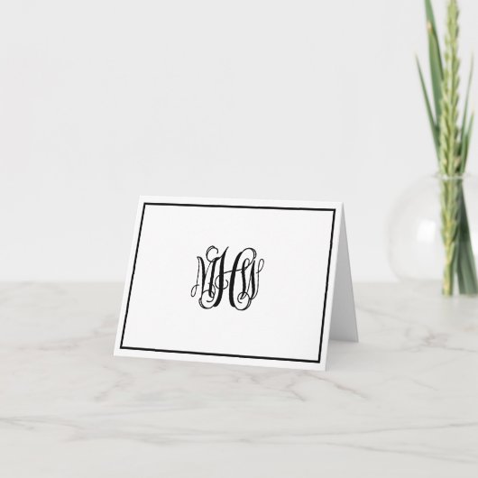 Monogramme de vigne noir 3 initial DO-IT-YOURSELF (Devant)
