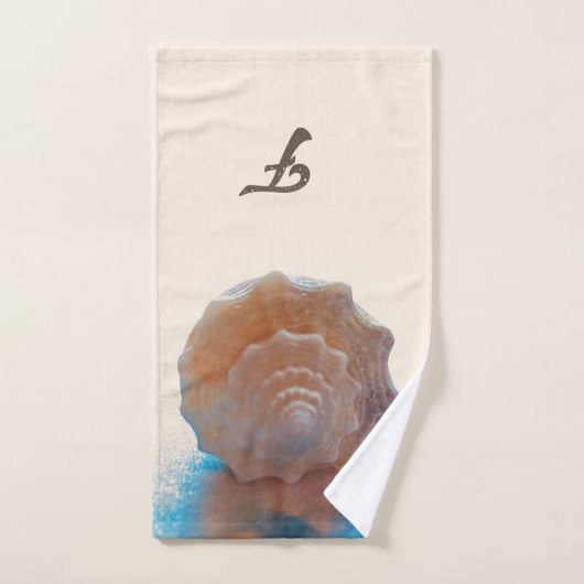 Monogramme Décontracté Beach Sea Shell (Serviette à main)