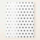 Monogramme décoratif gris argenté blanc diamant (Dos)