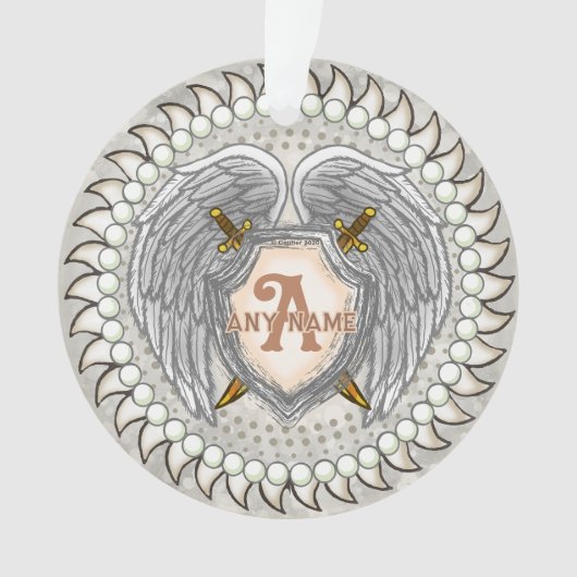 Monogramme d'épée à ailes (devant)