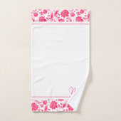 monogramme des damas vintages profondes et blanche (Serviette à main)