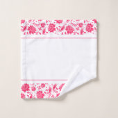 monogramme des damas vintages profondes et blanche (Gant de toilette)