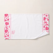 monogramme des damas vintages profondes et blanche (Serviette à main)