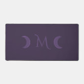 Monogramme des lunes de croissant de violet poussi (Recto)