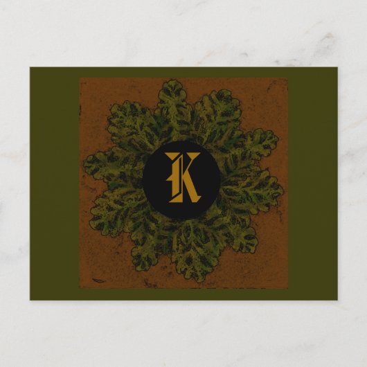 Monogramme Design 03, Carte postale (Devant)