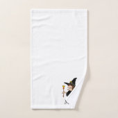 Monogramme Design Sorcière (Serviette à main)