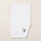 Monogramme Design Vache (Serviette à main)