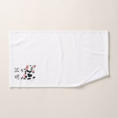 Monogramme Design Vache (Serviette à main)