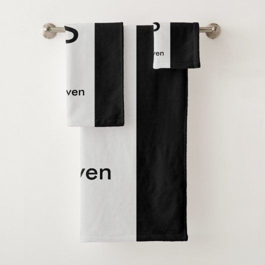 Monogramme Deux tons moderne noir et gris clair (En situation)
