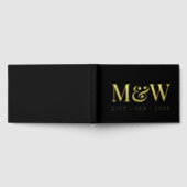 Monogramme d'huile d'or noir moderne Initiales mar (Complet)