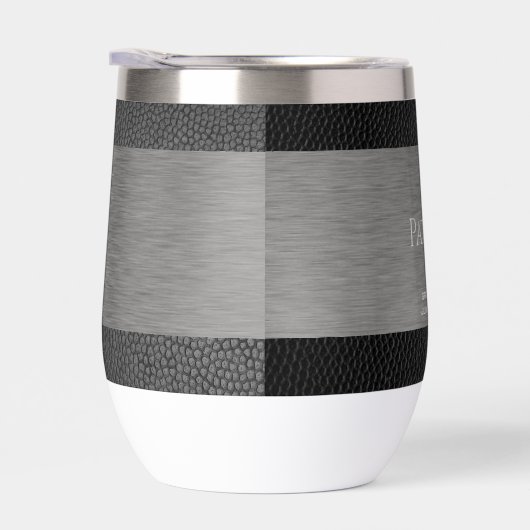 Monogramme d'impression en cuir et en métal (Droite)