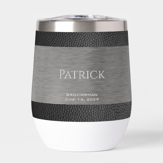 Monogramme d'impression en cuir et en métal (Avant)