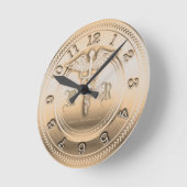 Monogramme Docteur Clinique Médicale Horloge (Angle)