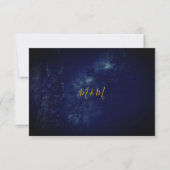 Monogramme d'or bleu nuit RSVP (Devant)