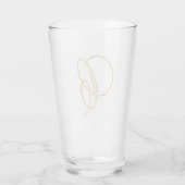Monogramme D'Or C, Lettre C Verre (Dos)