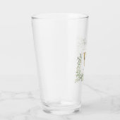 Monogramme d'or Élégant verre de verdure moderne (Droite)