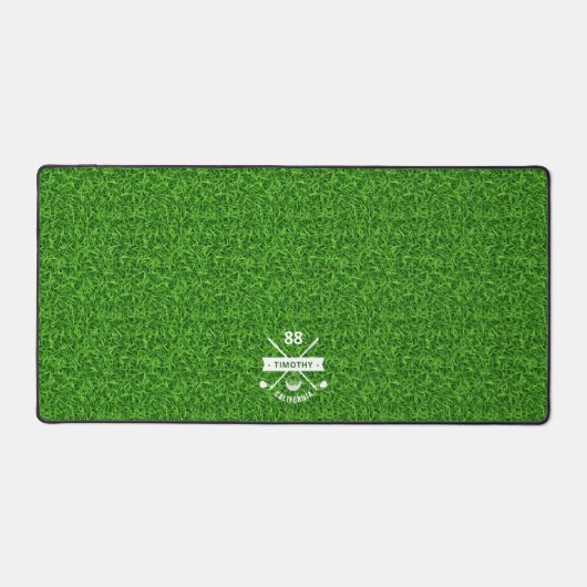 MONOGRAMME D'OR MODERNE NOM GRASS VERT (Recto)