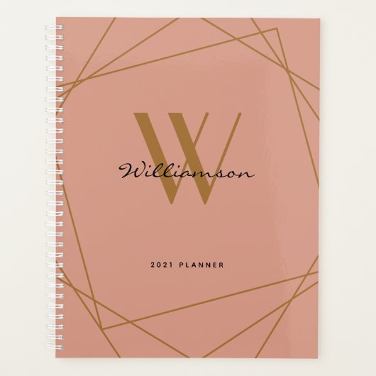 Monogramme d'or Rose moderne Girly Nom du script 2 (Devant)