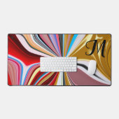 Monogramme doré coloré Liquifier Abstrait (Clavier et souris)