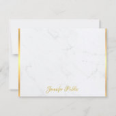 Monogramme doré marbre marbre moderne Modèle (Dos)