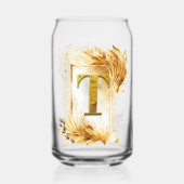 Monogramme Doré T Avec Cadre Décoratif (Recto)