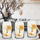Monogramme Doré T Avec Cadre Décoratif