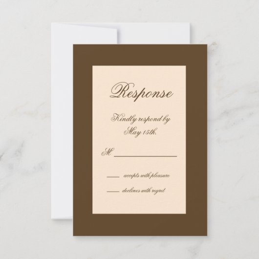 Monogramme dramatique RSVP (Brown) (Dos)