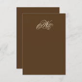 Monogramme dramatique RSVP (Brown) (Devant / Derrière)