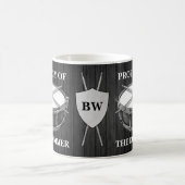 Monogramme Drummer Snare Drum Drumsticks Mug Mug (Centre)
