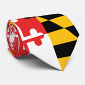 Monogramme du drapeau du Maryland Cravate personna (Roulé)