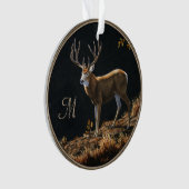 Monogramme du trophée d'automne Mule Deer Buck (devant)