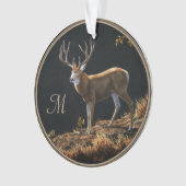 Monogramme du trophée d'automne Mule Deer Buck (devant)